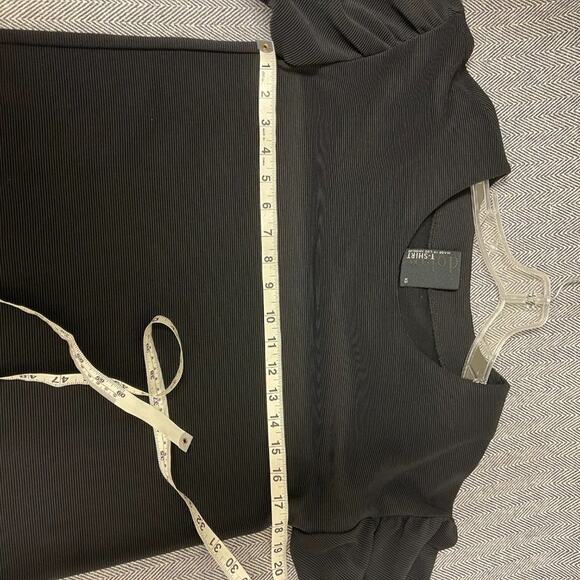 ANTHROPOLOGIE - DOLAN - Black Puff Sleeve Blouse - Picture 5 of 10